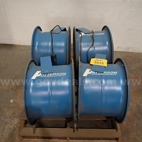 LOT OF (4) Patterson High-Velocity Industrial Fans