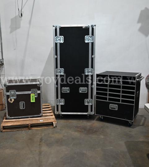 LOT OF (3) Metal Travel Cases