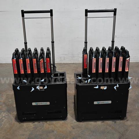 LOT OF (2) EarthWalk Communications, Inc. NetWize System Component Charging Station