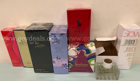9 Bottles of a variety of Fragrances - Perfume / Cologne - New in Box