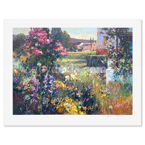Henri Plisson, "Climbing Rose" Limited Edition Fine Art