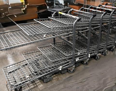 LOT OF (6) Package carts