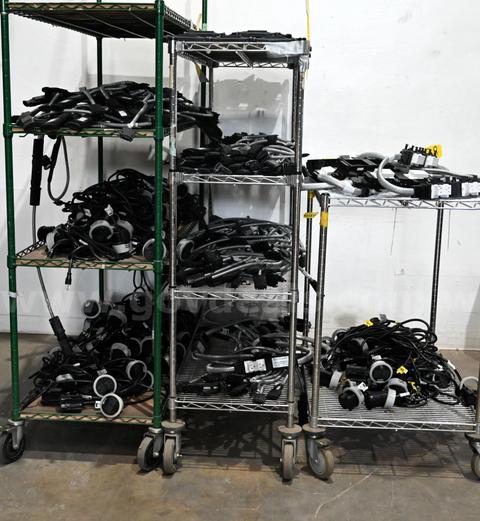 LOT OF Modular Commercial Office Furniture Wiring And Cower Components