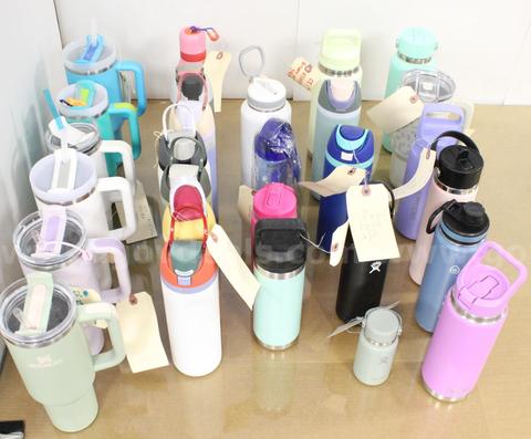 1 Box of Assorted USED Water Bottles,  #36291, **PICK UP ONLY**