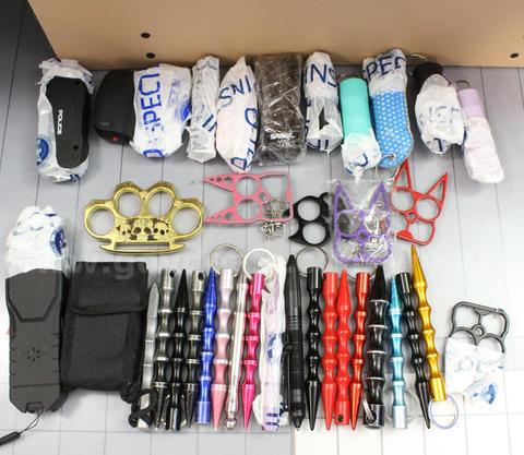 Approximately 4 lbs. of Assorted Self Defense Items, #36227