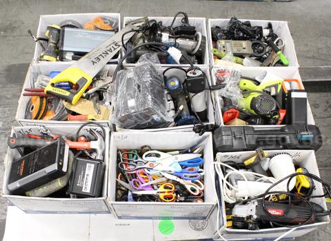 1 Skid of Assorted Hand Tools/Power Tools/Knives/Multi-tools/Etc., #35914, **PICK UP ONLY**SKID NOT INCLD*