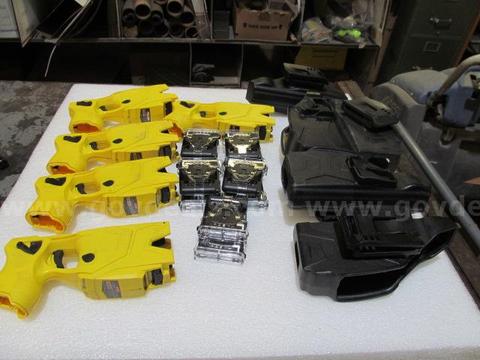 Lot of 5 ea X2 Tasers with Holster and Cartridges