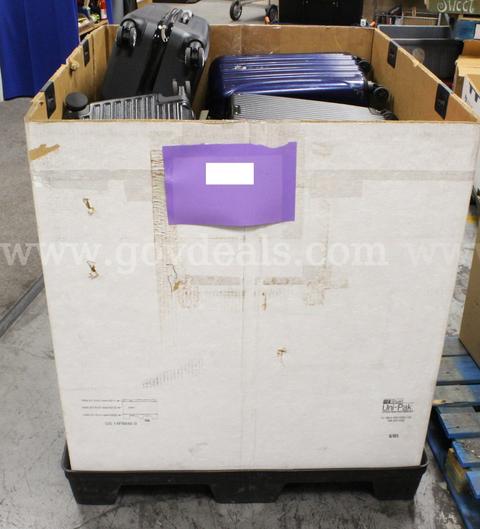 1 Tri-Wall of Asst. Empty Luggage #36251, **PICK UP ONLY** **TRI-WALL NOT INCLUDED**