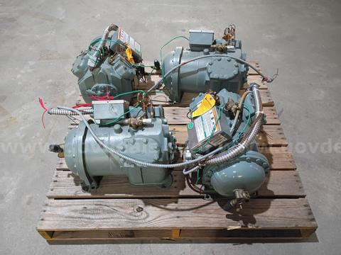 4 ea Carlyle 5HP Semi-Hermetic Reciprocating Compressors
