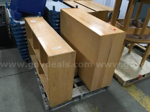 Qty 2 Kids Cubby Shelf Set