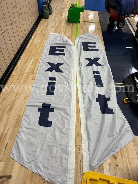 Feather Flag Exit Signs