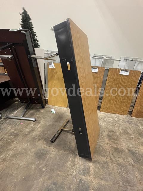 Three 6ft x 2 1/2ft Wood Laminate Student Tables/Desks