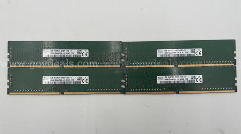 Lot of [4] SKHynix DDR4 8GB RAM Sticks