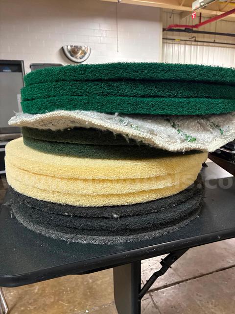 Floor Buffer Cleaning Pads - 13 Pack