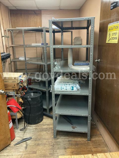 Lot of 8 metal racks