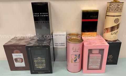 15 Bottles of a variety of Fragrances - Perfume / Cologne - New in Box