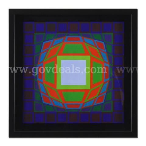 Victor Vasarely, "Gyemant" Collectible Fine Art