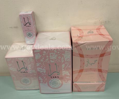 4 Bottles of a variety of Fragrances - Perfume / Cologne - New in Box
