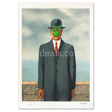 Rene Magritte, "Le Fils De L'homme" Limited Edition Fine Art
