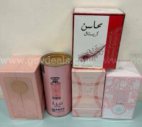 5 Bottles of a variety of Fragrances - Perfume / Cologne - New in Box