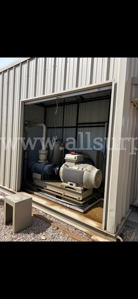Enclosed Vapor Recovery Unit (VRU), Skid-mounted Rotary Screw Compressor Package