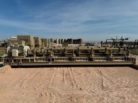 Electric Motor and Pump Skid Only, No Pump, 300HP, Horizontal Multi Stage Pump Skid, GE Oil and Gas, Qty 1 Skid