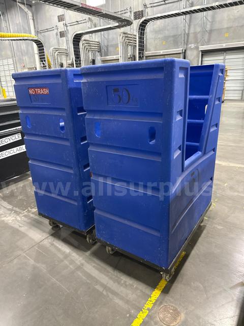 Two Mobile Storage Bins