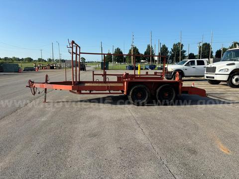 1988 Belshe WB-2 Flatebed Equipment Trailer 22' x 8' Overall (14' x 77" Deck)