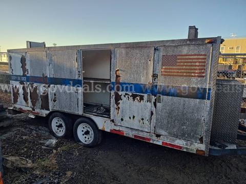 Dual Axle Trailer with 15' x 8' Foot Utility Box