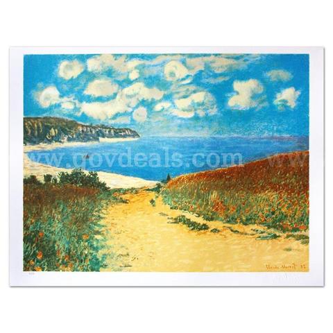 Claude Monet, "Chemin Dans Les Bles A Pourville" Limited Edition Fine Art