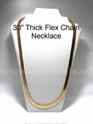 Gorgeous, 30 Inch, Thick, Real 24k Gold Filled, Flex Chain Necklace