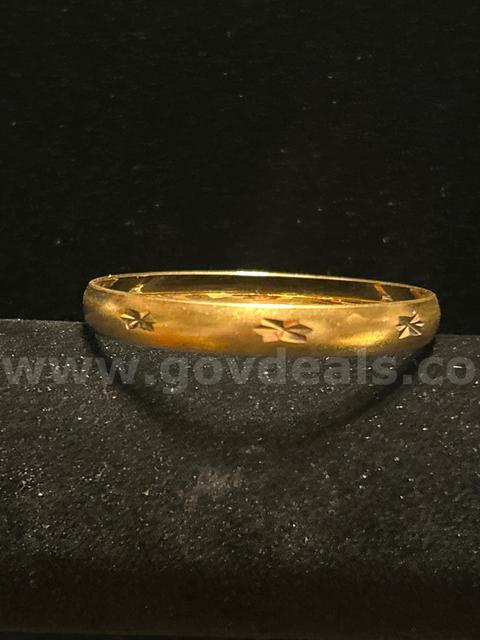 24k Gold, 2” Diameter, XSM , Starburst, Bangle,  Bracelet. Read ⬇️