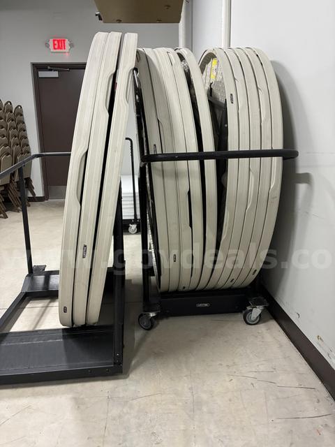 Sixteen (16) , Sixty Inch Round Folding Tables