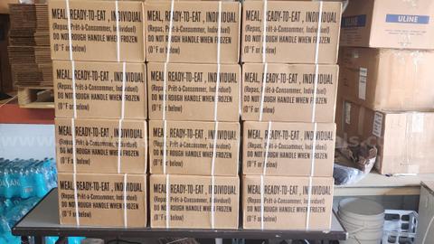 12 cases of military meals ready to eat MRE