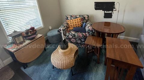Living Room Set-- tables, Chair, Lamps