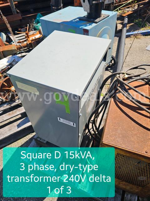 15kVA 3PH, Dry transformer 240V Delta
