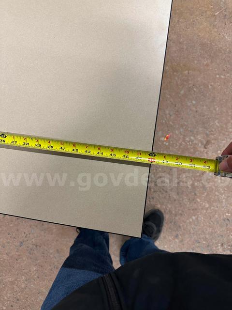 (4) White Rectangular Tables