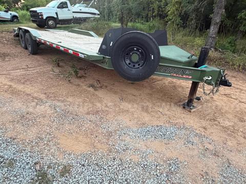 Barley Used Horizon EHZ 24 Foot Dual 8k Axle Trailer & Winch NO RESERVE
