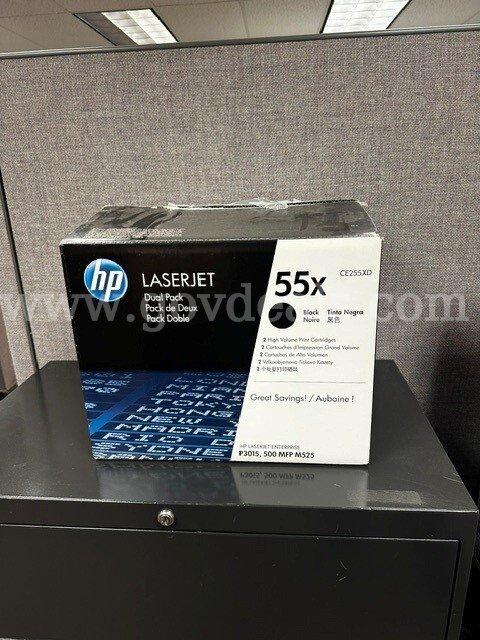 HP LaserJet Toner Cartridges CE255XD - DUAL PACK - Black