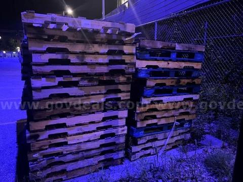 Wooden Pallets, Lot of 75