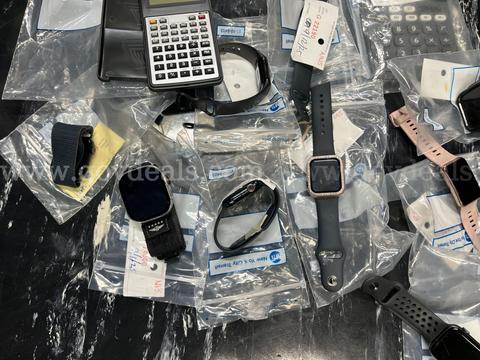 Lot of (98) Electronics - Apple Watch, Calculators, Cameras, etc..