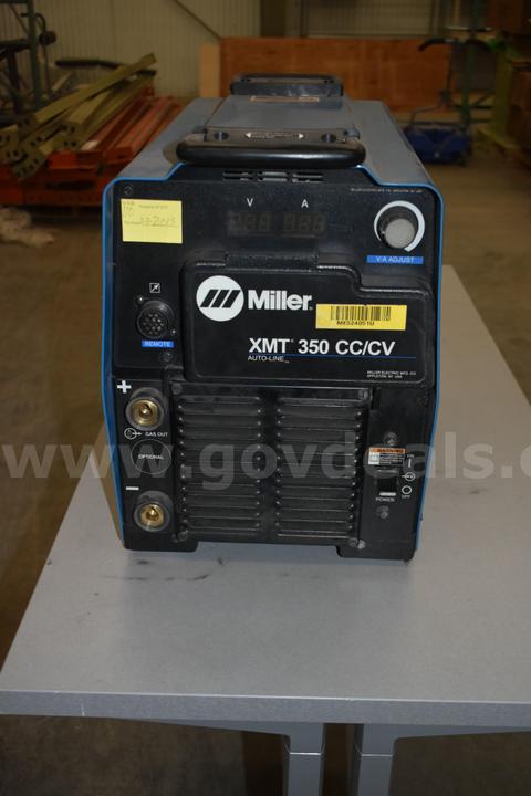 Miller XMT 350 Welder with 20 Series Wire feeder #7