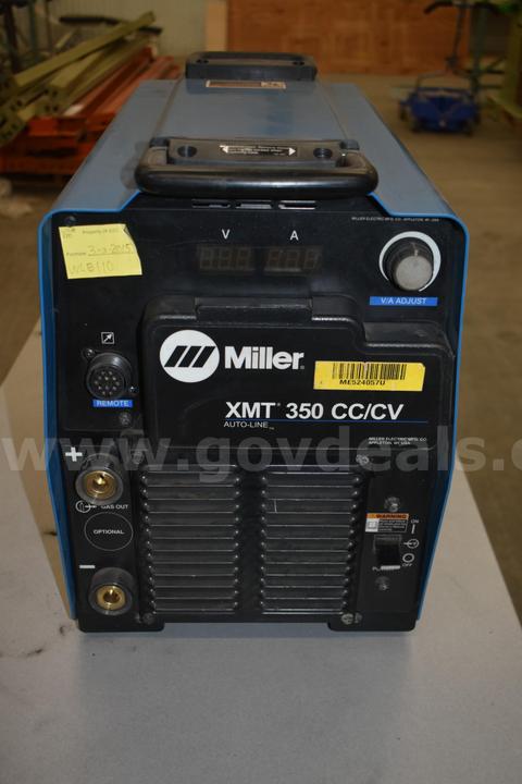 Miller XMT 350 Welder with 20 Series Wire feeder #8