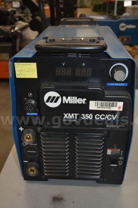 Miller XMT 350 Welder with 20 Series Wire feeder #9