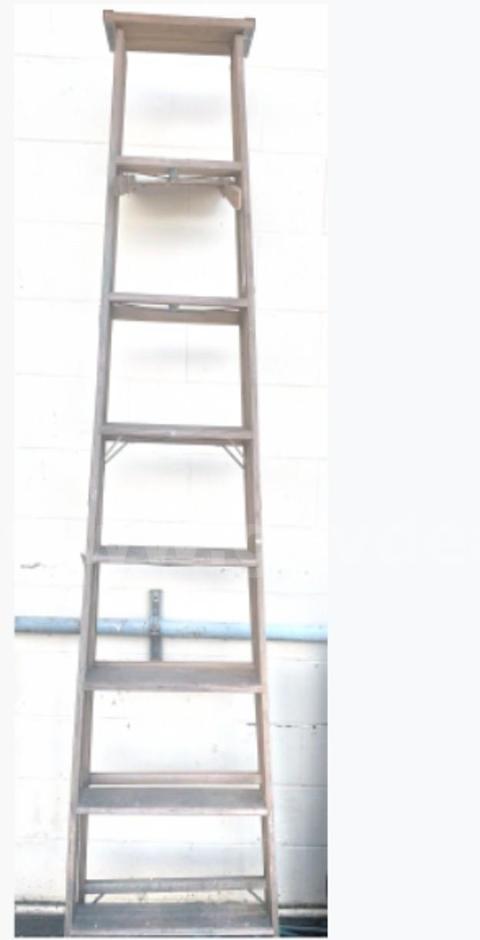 8-Foot Wooden Step Ladder - Used