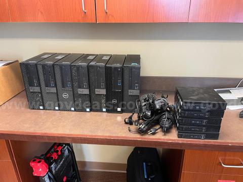 Lot of 12 Dell Desktops, 6 Monitors