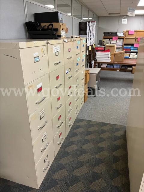 Lot of 16 Office Filing Cabinets
