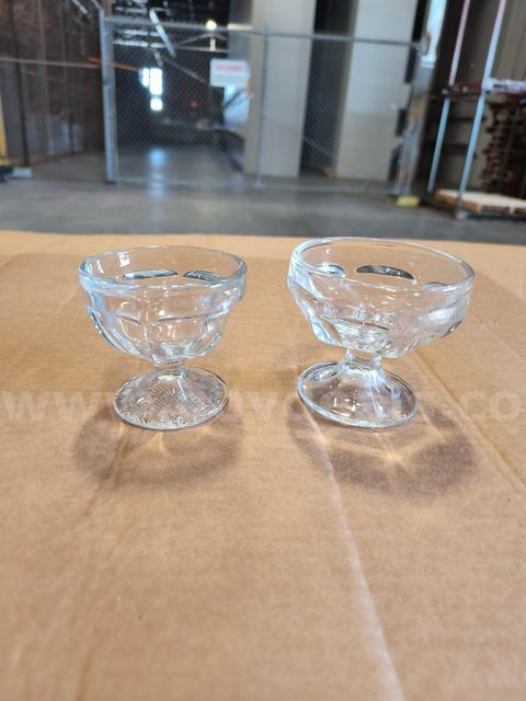 (157) Assorted Sherbet Glasses with racks