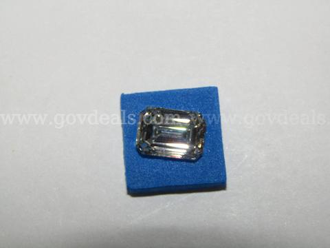 3.43 carat Emerald  Cut Lab Diamond with IGI Report