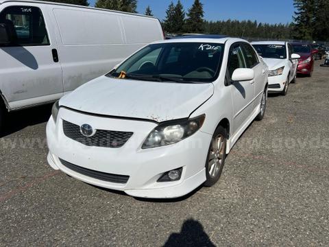 White 2010 Toyota Corolla Base 5-Speed MT